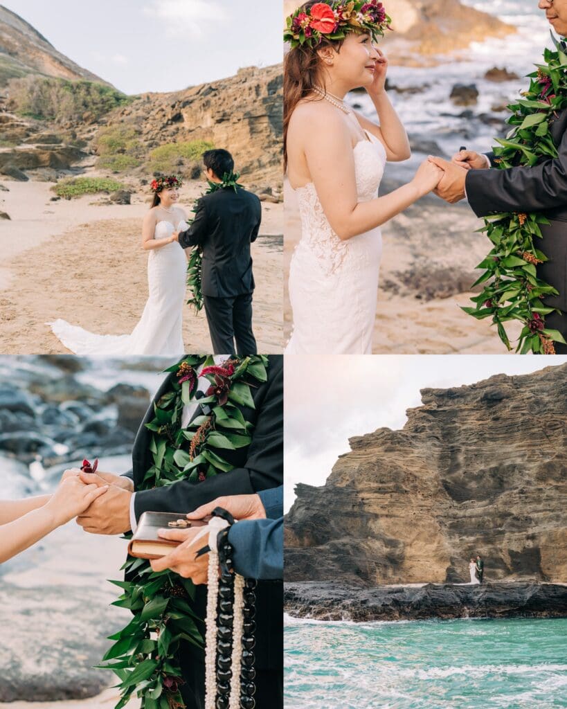 cliffside intimate wedding in hawaii